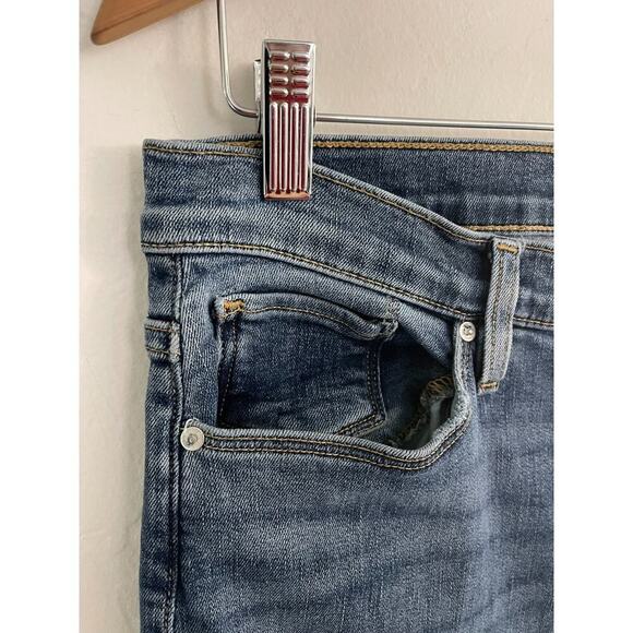 Hudson Jeans 31 Barbara High Rise Straight Leg Lottery Stretch Denim Logo - Picture 9 of 12